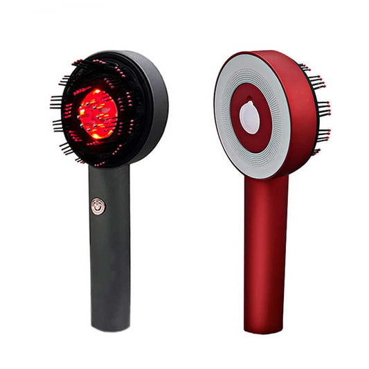 Happy Head – Hodebunnsmassasje med rødt/blått lys og hårstimulering.